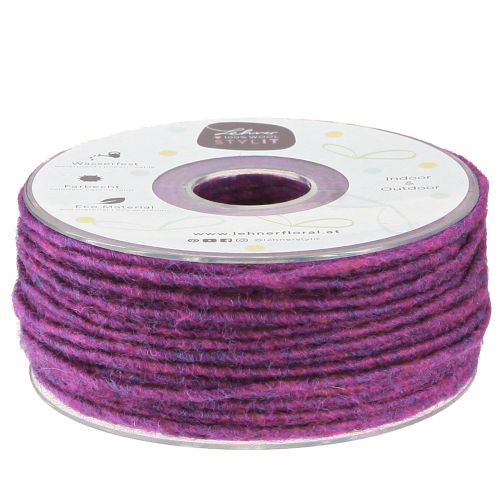Uldsnor lilla 3mm 100m