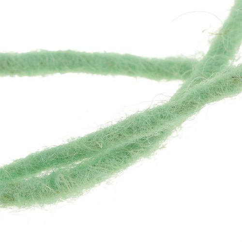 Floristik24 Uldsnor mintgrøn 3mm 100m