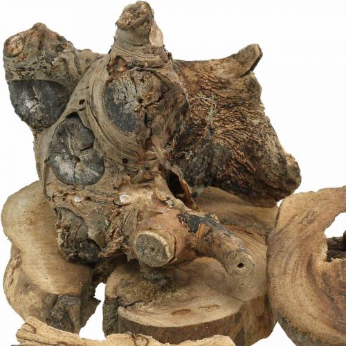 Floristik24 Rod træ deco træ stykker af træ spredt dekoration 3-10cm 500g