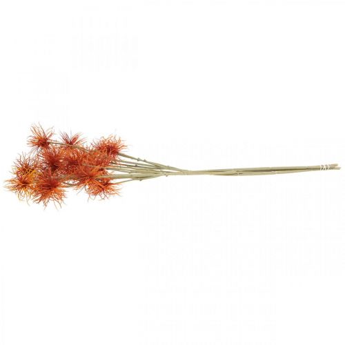 Artikel Xanthium kunstig blomst efterårsdekoration appelsin 6 blomster 80cm 3stk