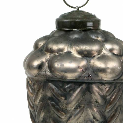 Floristik24 Juletrædekorationer kegler glas bronze Ø9cm H10cm 2stk