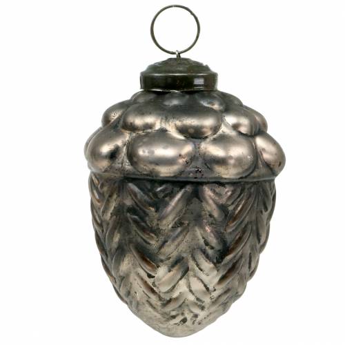 Floristik24 Juletrædekorationer kegler glas bronze Ø9cm H10cm 2stk