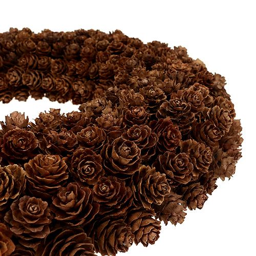 Floristik24 Keglekrans Ø31cm brun