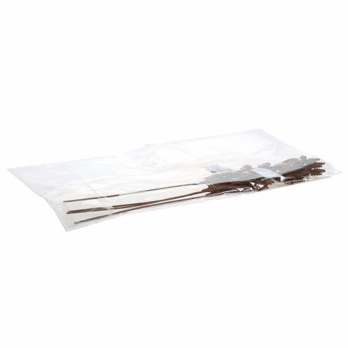 Floristik24 Haveprop keglegren rustfrit stål metal H40 cm 4stk