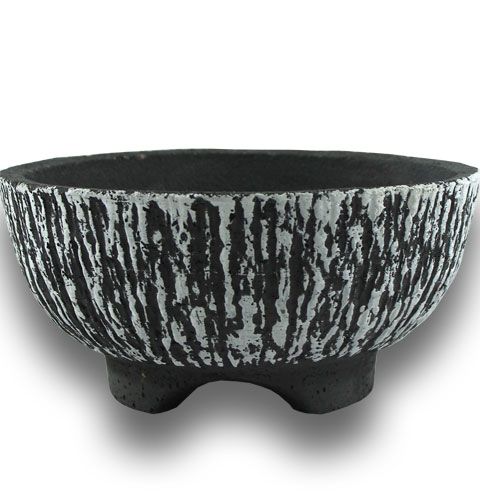 Floristik24 Cement skål rund Ø30cm bark