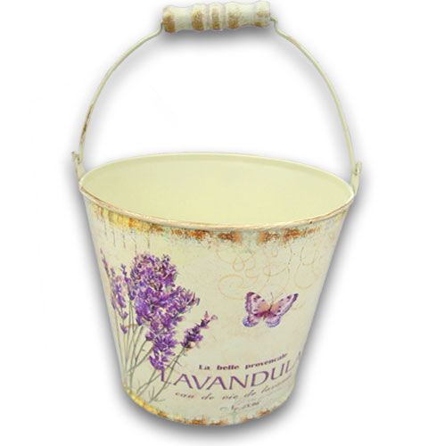 Floristik24 Zinkspand lavendel Ø17cm H14cm