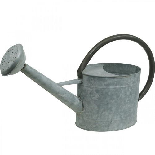 Artikel Metal vandkande, havedekoration vintage look sølvgrå L53cm H29cm