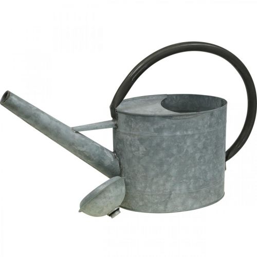 Artikel Metal vandkande, havedekoration vintage look sølvgrå L53cm H29cm