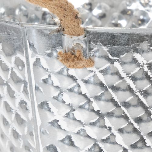 Zinkpotte, diamantformet, med
