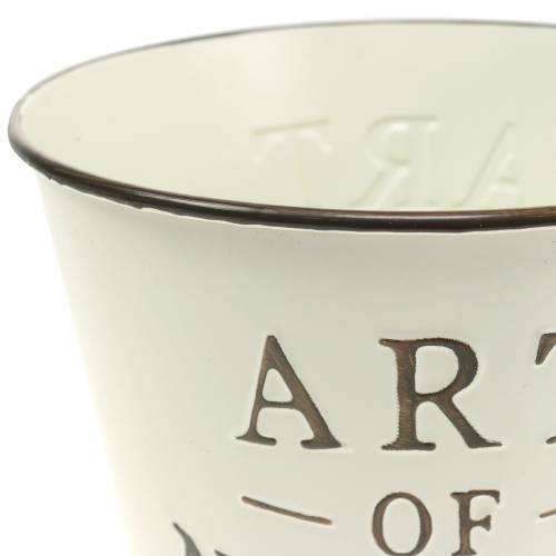 Artikel Urtepotte Zink Art of Nature Creme Ø17,5cm H15cm