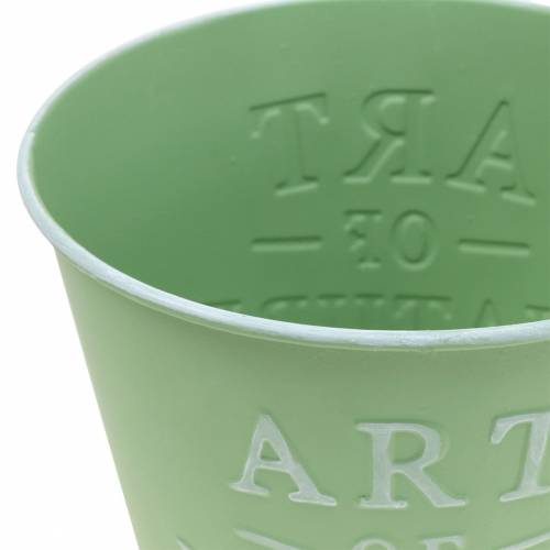 Artikel Urtepotte zink mintgrøn Ø15cm H13,5cm