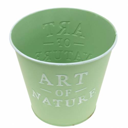 Artikel Urtepotte zink mintgrøn Ø15cm H13,5cm