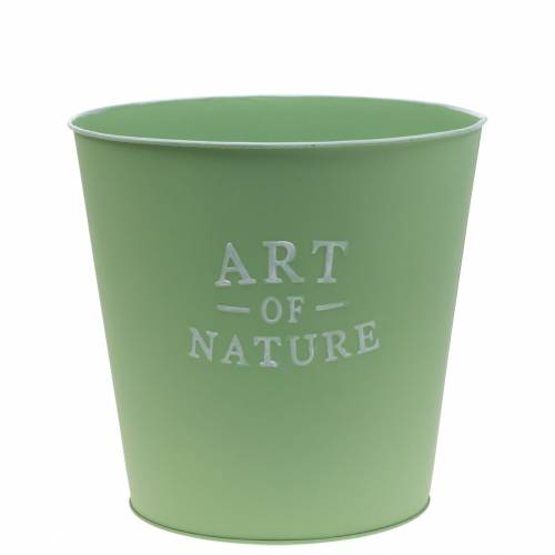 Floristik24 Urtepotte zink Art of Nature mintgrøn Ø17,5cm H15cm