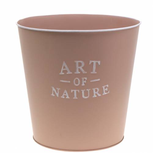 Floristik24 Urtepotte zink plantekasse metal gammel pink Ø22cm H21cm