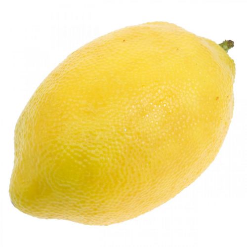 Floristik24 Kunstig frugt, citron, dekorative frugter L8,5cm Ø5cm 4stk