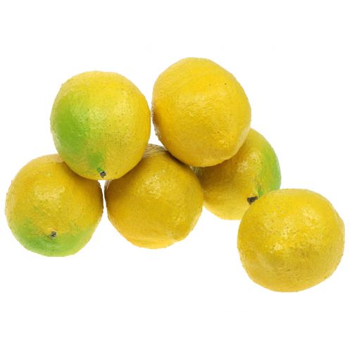 Floristik24 Dekorative citroner 10 cm 6stk