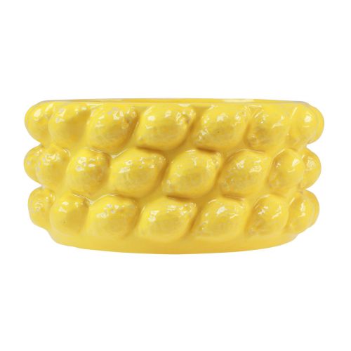 Artikel Plantekasse citron keramisk skål plantekasse gul Ø26cm H12cm