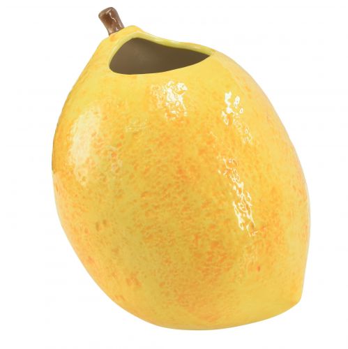 Artikel Citronvase keramikvase citrongul middelhavs H19cm