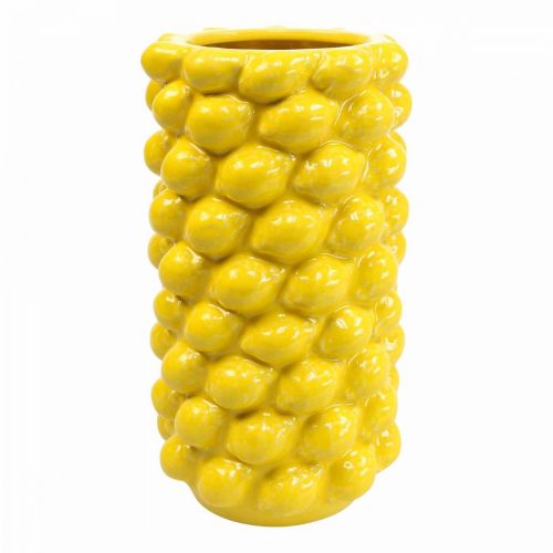 Floristik24 Citronvase vase citrongul sommerdekoration Ø15cm H30cm