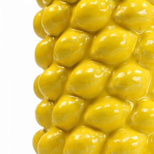Floristik24 Citronvase vase citrongul sommerdekoration Ø15cm H30cm
