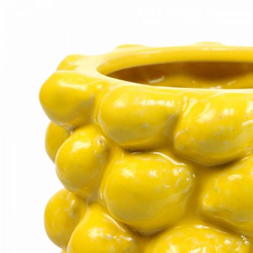 Floristik24 Citronvase vase citrongul sommerdekoration Ø15cm H30cm