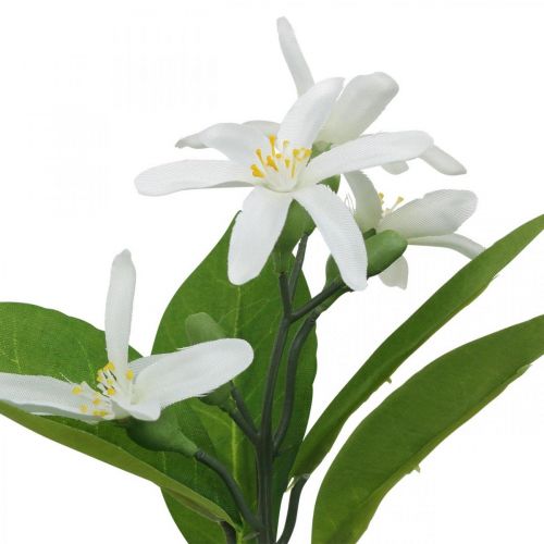 Floristik24 Deco gren citron og blomster kunstig gren sommerdekoration 26cm 4stk