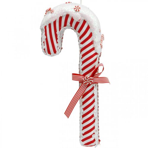 Floristik24 Candy Cane Deco Large Christmas Rød Hvid Stribet H36cm