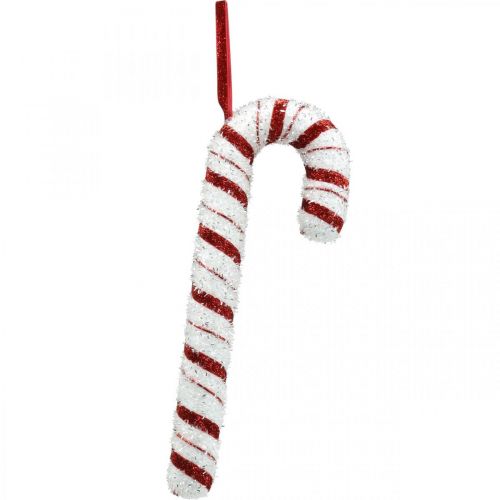 Floristik24 Deco Candy Cane Jul Rød Hvid Stribet H34cm