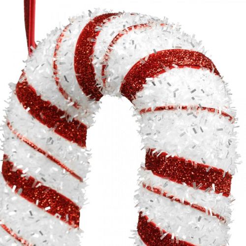 Artikel Deco Candy Cane Jul Rød Hvid Stribet H34cm