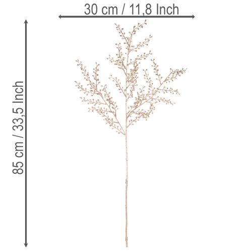 Kunstig gren med små bær, 85 cm | Floristik24.dk