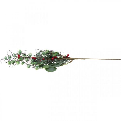 Floristik24 Julegren kunstig grønne røde bær dekoration 70cm
