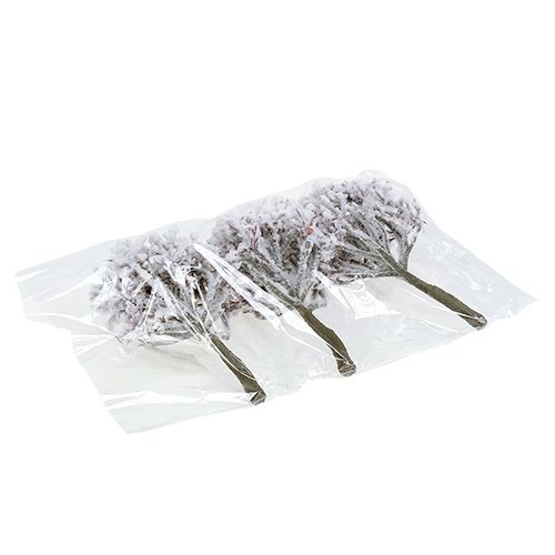 Floristik24 Gren med sne 22cm 3stk