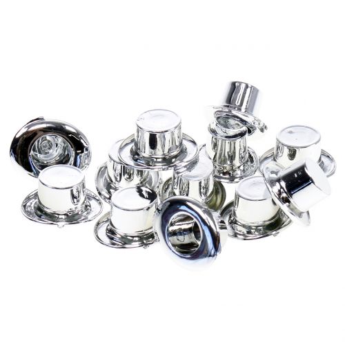 Artikel Cylinder mini sølv 12 stk