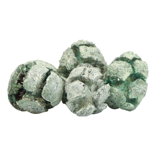 Artikel Cypreskegler frostet naturdekoration 3cm grøn 500g