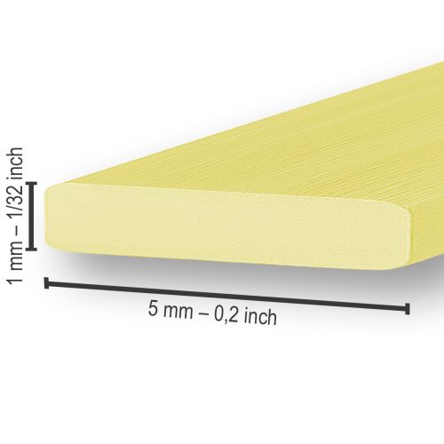 Artikel Aluminium fladtråd guld 5mm 10m