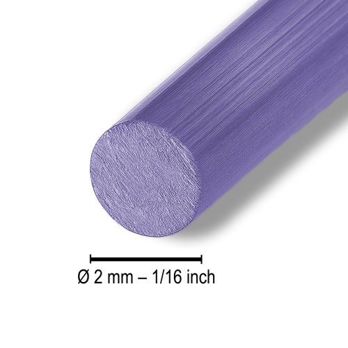 Artikel Aluminiumstråd 2mm 100g lavendel