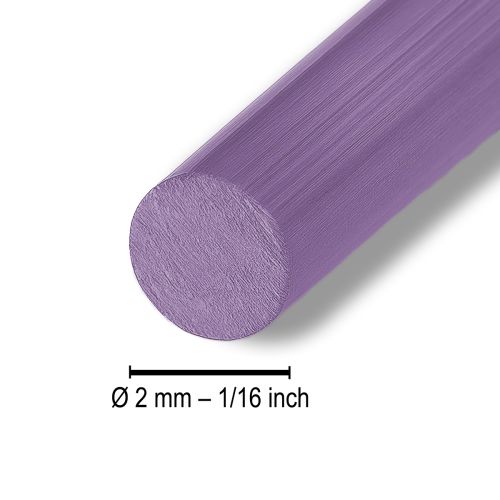 Artikel Aluminiumtråd lilla Ø2mm smykketråd lavendel rund 500g 60m
