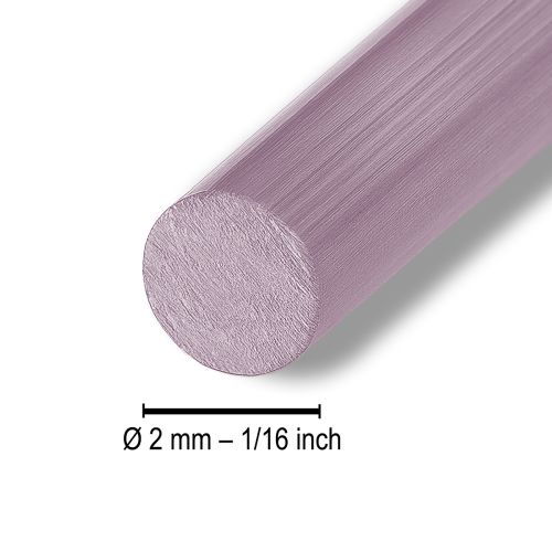 Artikel Aluminiumtråd Ø2mm lyserød dekorativ tråd rund 480g