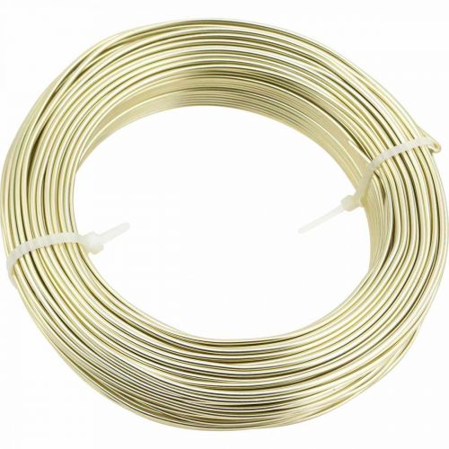 Artikel Aluminiumstråd Ø2mm champagne dekorativ wire rund 480g