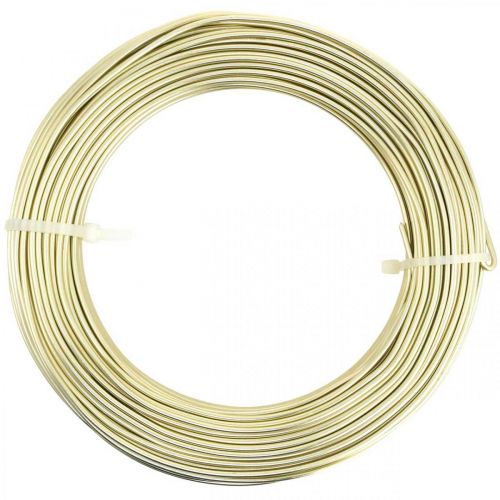 Artikel Aluminiumstråd Ø2mm champagne dekorativ wire rund 480g