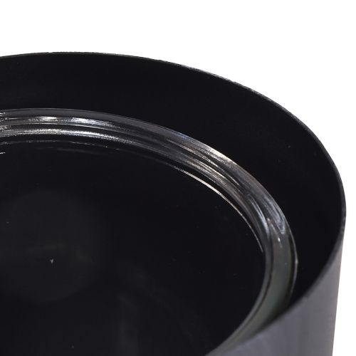 Artikel Antik grå metalholder med hjerteform og glasbeholder - 30 cm dekoration for en romantisk atmosfære 2 stk.