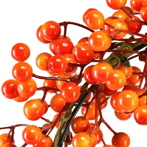 Artikel Bærkrans dekorative ringbær rød orange kunstig Ø30cm