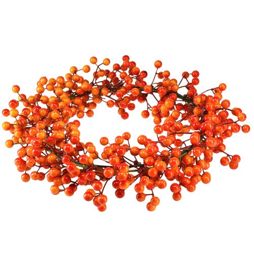 Artikel Bærkrans dekorative ringbær rød orange kunstig Ø30cm