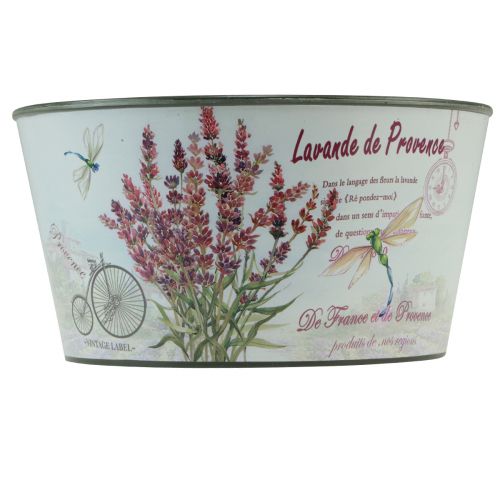 Artikel Plantekasse lavendel plast blomsterskål rund Ø21cm H11cm