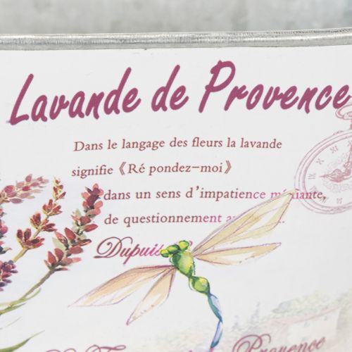 Artikel Oval metalblomsterskål med håndtag, lavendel, 32×15×15 cm