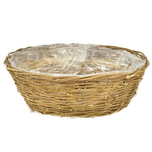 Artikel Blomsterskål stor plantekurv naturlige vinstokke Ø40cm H13cm