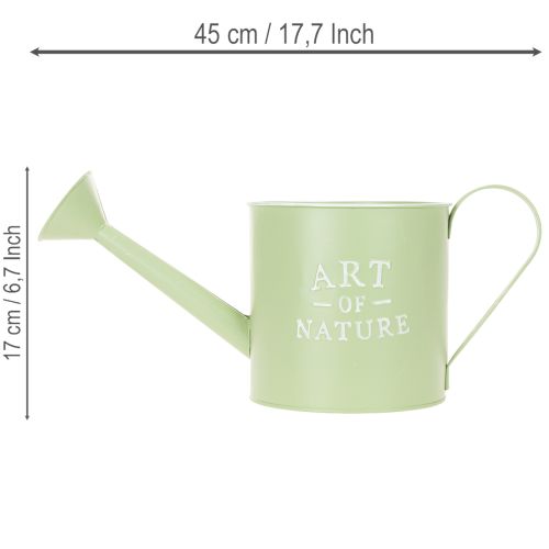 Blomsterpotte, dekorativ vandkande, mintgrøn zinkplantekasse, Ø16,5 cm | Floristik24.dk