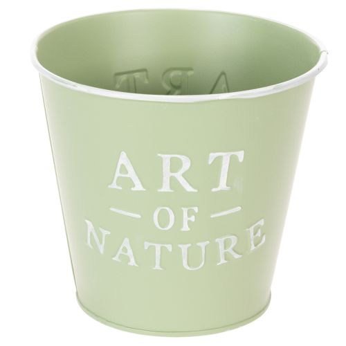 Artikel Zink urtepotte, mintgrøn, Ø15 cm, H13,5 cm