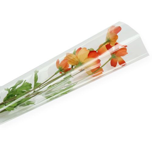 Floristik24 Blomsterpose blank gennemsigtig L60 B14cm - 3cm 50stk FORKERT VARE