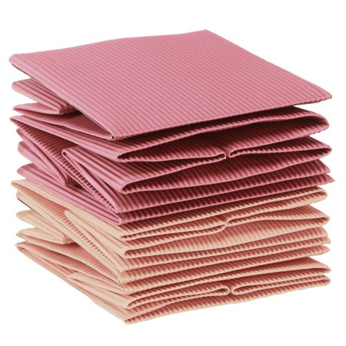 Artikel Blomsterpose papirspose med folie pink laks 10,5cm 6 stk